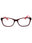 WA6 - BURGUNDY PATTERN RED / Clear demo lens