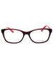 WA6 - BURGUNDY PATTERN RED / Clear demo lens
