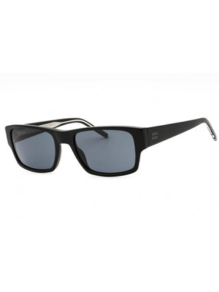 Tommy Hilfiger TH 2017/S sunglasses featuring a sleek black acetate frame with signature logo detailing on the temples.