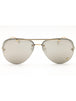 12526G - Pale Gold / Light Gray Mirror Silver