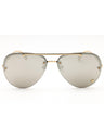 12526G - Pale Gold / Light Gray Mirror Silver