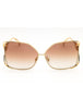 1002B8 - Gold / Gradient Brown Mirror Silver