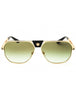 10028E - Polished gold / green gradient lense