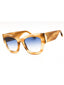 773 - HONEY BROWN HORN/Blue Gradient