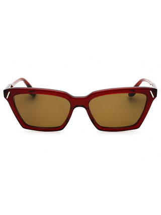 Victoria Beckham VB661S black cat-eye sunglasses with gold accents.
