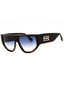 227 - BROWN HORN/Blue Gradient