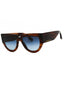 227 - BROWN HORN/Blue Gradient