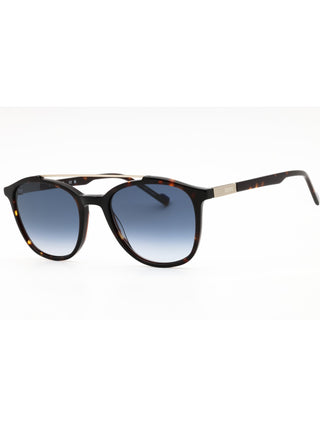 Zeiss ZS22518S sunglasses featuring a sleek black acetate frame with dark tinted lenses and a classic rectangular design.