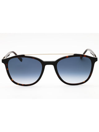Zeiss ZS22518S sunglasses featuring a sleek black acetate frame with dark tinted lenses and a classic rectangular design.