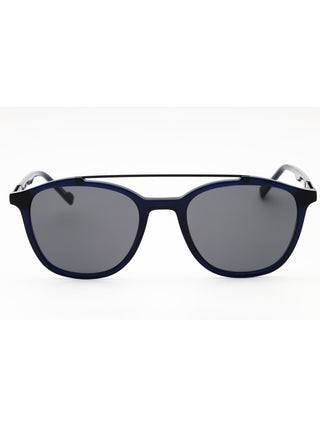 Zeiss ZS22518S sunglasses featuring a sleek black acetate frame with dark tinted lenses and a modern rectangular design.