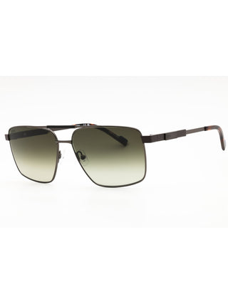 Zeiss ZS23136S sunglasses featuring a sleek black acetate frame and dark tinted lenses in a modern rectangular design.