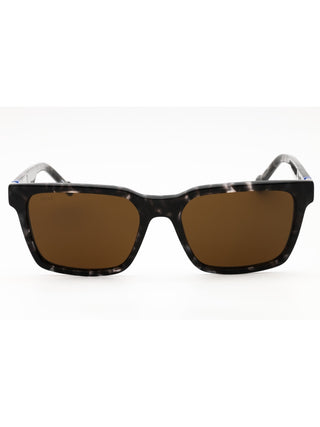Zeiss ZS23527S sunglasses featuring a sleek black acetate frame and dark grey lenses in a modern rectangular design.
