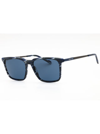 Zeiss ZS23716S sunglasses featuring a sleek black acetate frame and dark tinted lenses in a classic rectangular design.