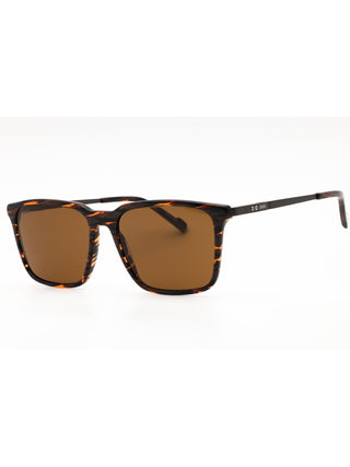 Zeiss ZS23716S sunglasses featuring a sleek black acetate frame with dark tinted lenses and a classic rectangular design.