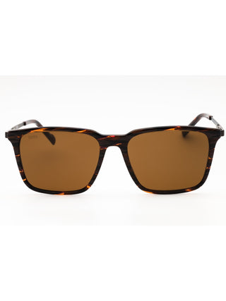 Zeiss ZS23716S sunglasses featuring a sleek black acetate frame and dark tinted lenses in a classic rectangular design.