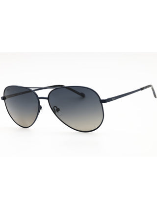 Zeiss ZS24150SP aviator sunglasses featuring a gold metal frame and dark polarized lenses.