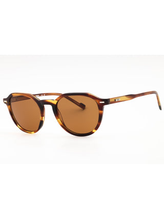 Zeiss ZS24543S sunglasses featuring a sleek black acetate frame with dark tinted lenses and a classic rectangular design.