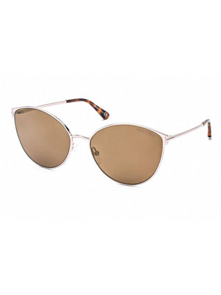 Tom Ford FT0654 Women's Sunglasses Shiny Rose Gold / Mirrored Brown-AmbrogioShoes