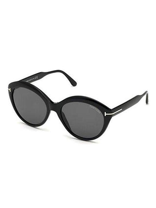 Tom Ford FT0763-F Sunglasses Shiny black / Smoke (S) Women's-AmbrogioShoes