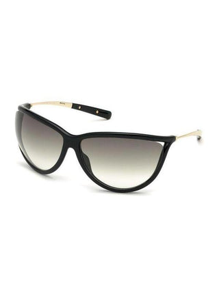 Tom Ford FT0770 Women's Sunglasses Shiny Black / Gradient Smoke-AmbrogioShoes