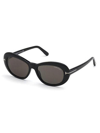 Tom Ford FT0819 Sunglasses Shiny Black / Smoke (S) Women's-AmbrogioShoes