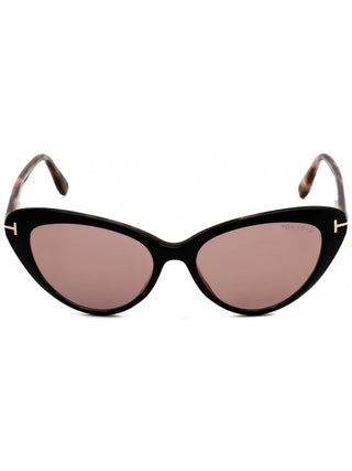 Tom Ford FT0869 Sunglasses Black/other / Gradient or Mirror Violet Women's (S)-AmbrogioShoes