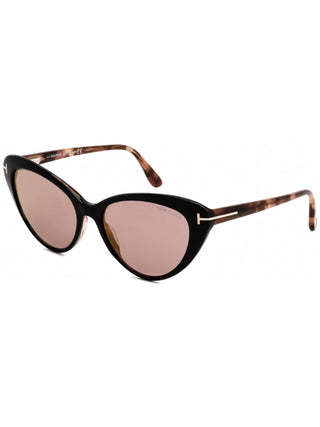 Tom Ford FT0869 Sunglasses Black/other / Gradient or Mirror Violet Women's (S)-AmbrogioShoes