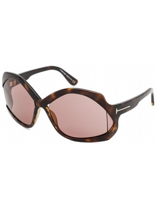 Tom Ford FT0903 Sunglasses Dark Havana / brown Women's (S)-AmbrogioShoes