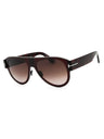 48T - shiny dark brown / gradient bordeaux