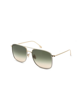 Victoria Beckham VB210SL Sunglasses Ivory / Green Women's (S)-AmbrogioShoes