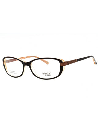 Elasta 5806 oval eyeglasses featuring a sleek, lightweight metal frame in a classic polished finish.