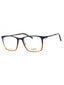 418 - NAVY/AMBER GRADIENT/Clear demo lens