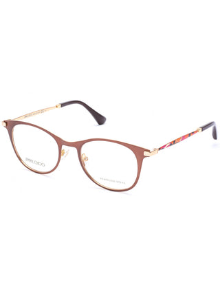 Jimmy Choo Jc 208- GENERIC CASE INCLUDED  Metal Round  Women's Eyeglasses