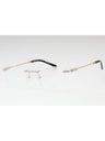 C02 - Shiny Silver/Gold / Clear Lens