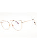 028 - Rose Gold / Clear/Blue-light block lens