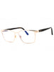 028 - shiny rose gold/Clear/Blue-light block lens
