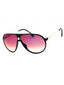 02M2 A8 - Black Gold / Brown Shaded Blue Mirror