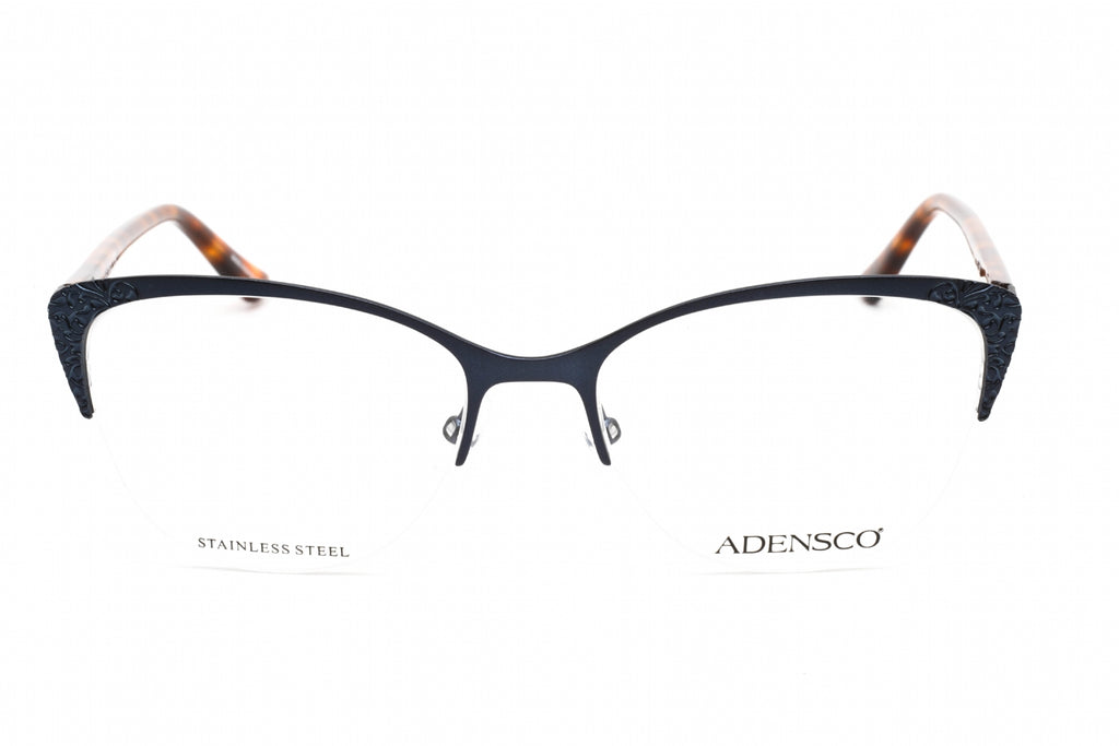 Adensco AD 241 Eyeglasses MATTE BLUE/Clear demo lens Women's