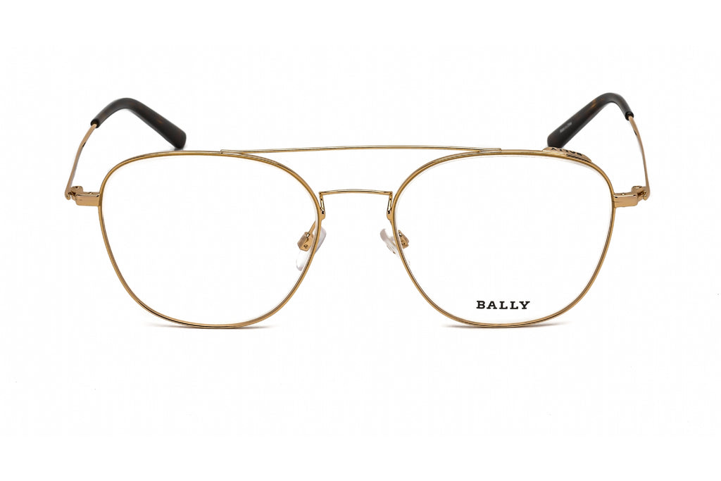 Bally BY5005-D Eyeglasses Shiny Deep Gold / Clear Lens Men's