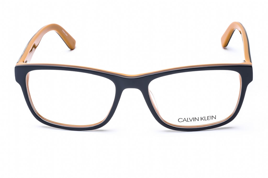 Calvin Klein CK18540 Eyeglasses Navy/Maize / Clear Lens Men's