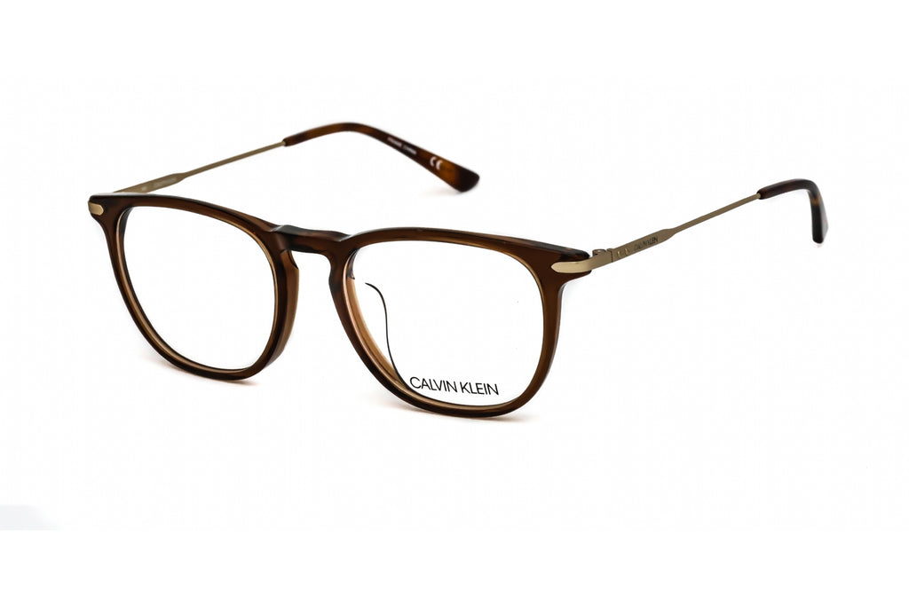 Calvin Klein CK18715A Eyeglasses Crystal Brown / Clear Lens Men's