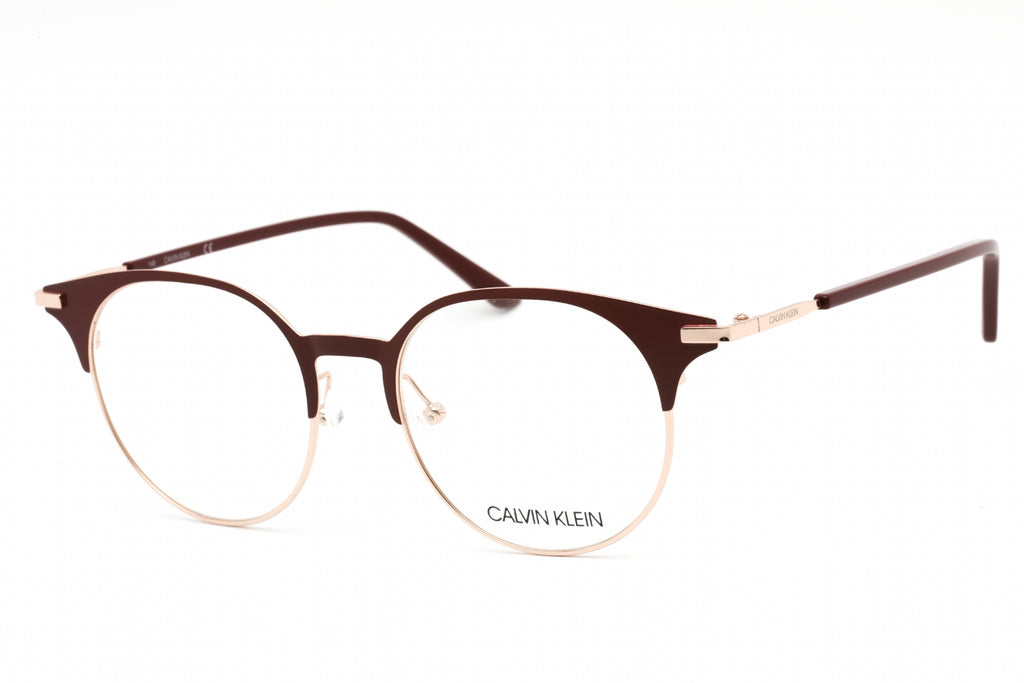 Calvin Klein CK19319A Eyeglasses SATIN BURGUNDY / Clear Lens Men's