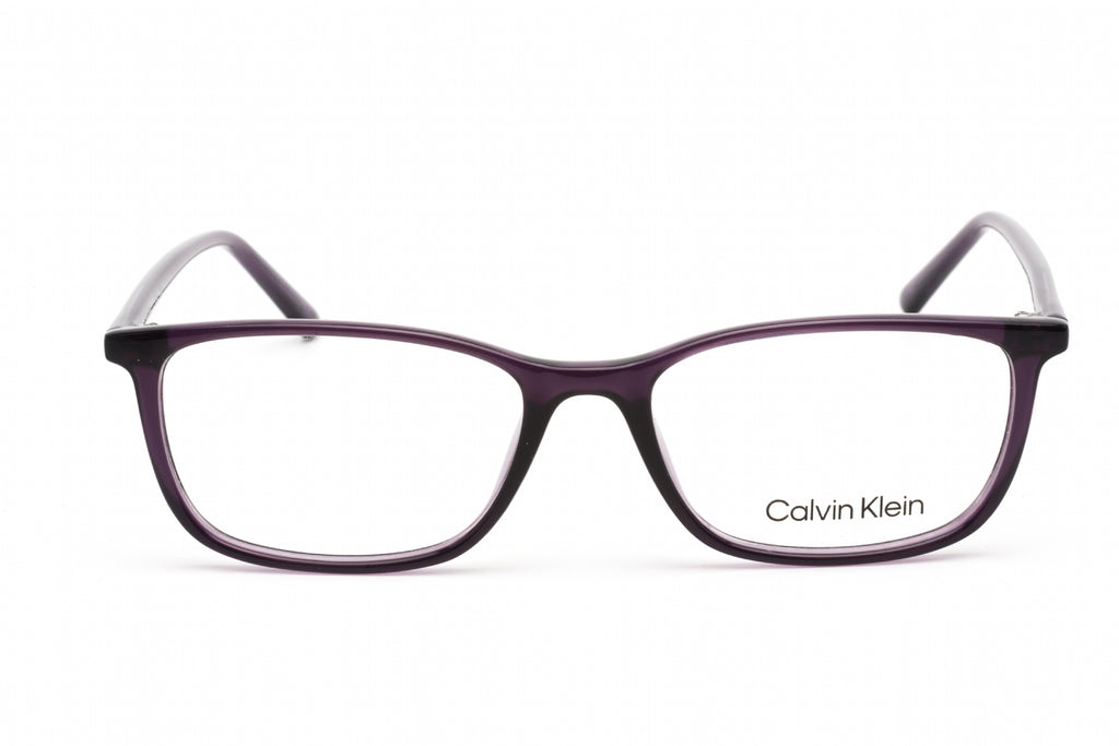Calvin Klein CK19512 Eyeglasses Crystal Dark Purple / Clear Lens Women's