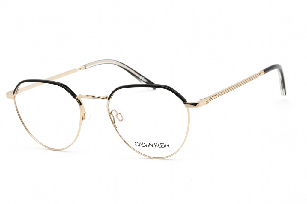 Calvin Klein CK20127 Eyeglasses GOLD/BLACK/Clear demo lens Unisex