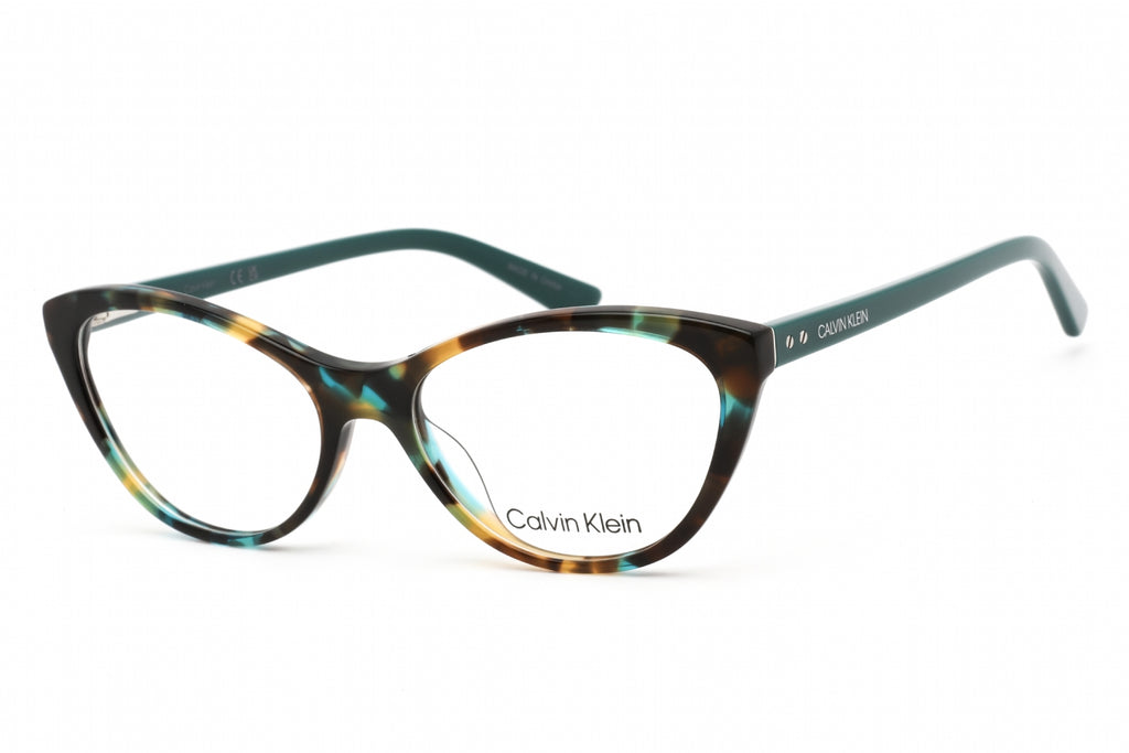 Calvin Klein CK20506 Eyeglasses TURQUOISE TORTOISE/Clear demo lens Women's