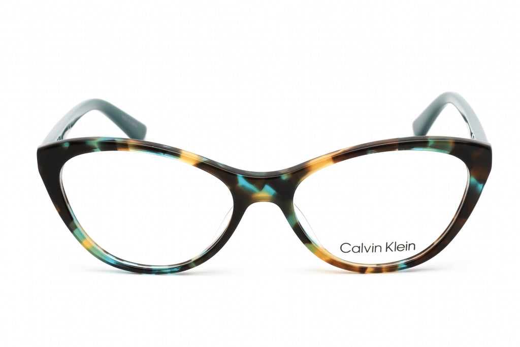 Calvin Klein CK20506 Eyeglasses TURQUOISE TORTOISE/Clear demo lens Women's
