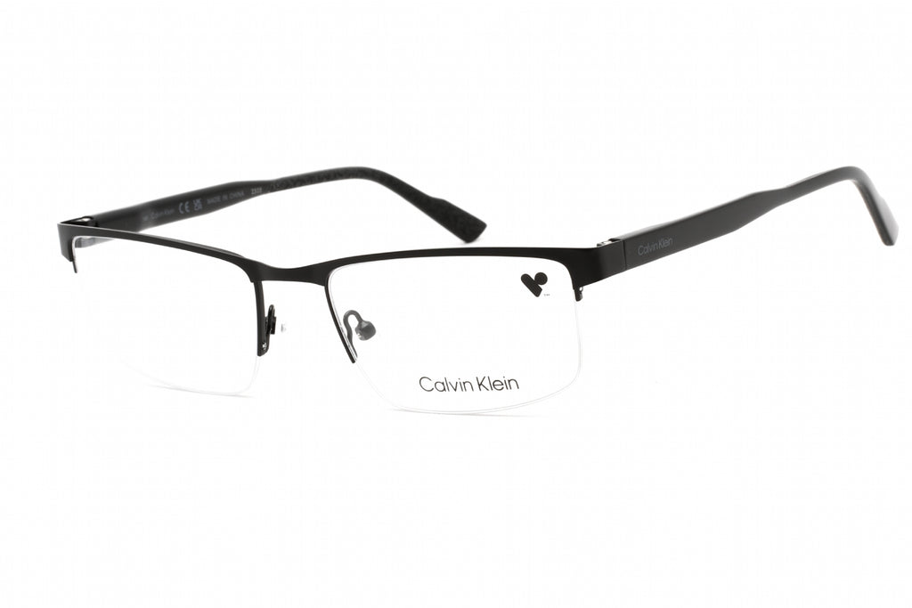 Calvin Klein CK21126 Eyeglasses MATTE BLACK/Clear demo lens Men's