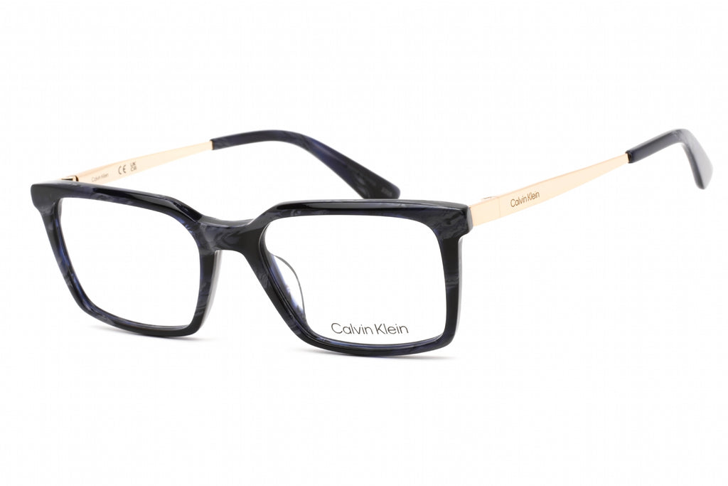Calvin Klein CK22510 Eyeglasses BLUE HORNE/Clear demo lens Men's