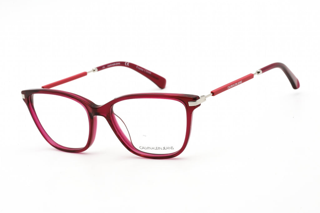 Calvin Klein Jeans CKJ18703 Eyeglasses CRYSTAL DEEP BERRY / Clear demo lens Unisex