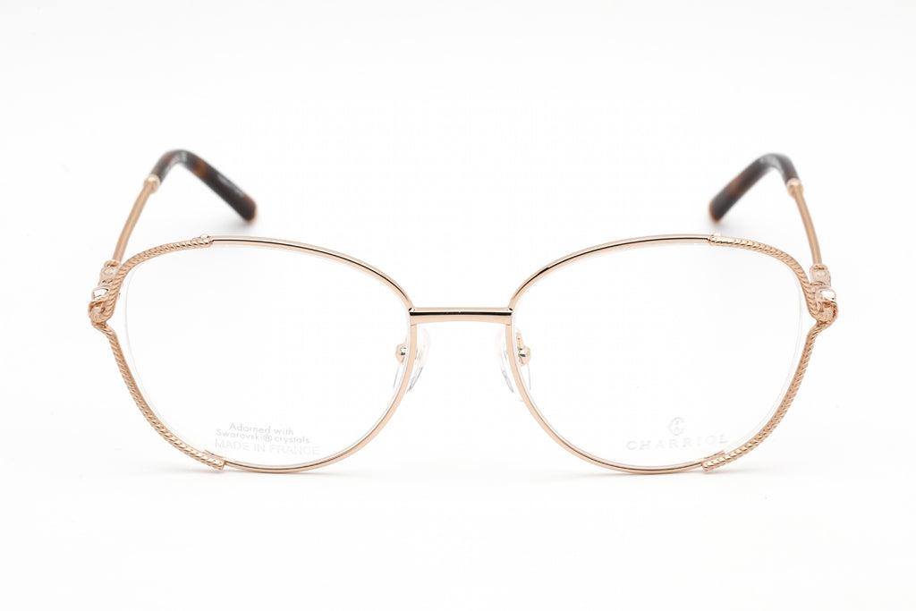 Charriol PC71032 Eyeglasses Shiny Gold/Tortoise / Clear Lens Women's